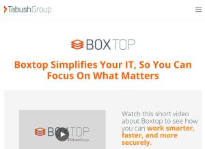 How goboxtop.com looks like on a tablet such as an iPad.
