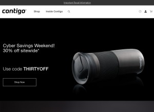 How gocontigo.com looks like on a tablet such as an iPad.