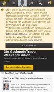 How godmode-trader.de looks like on a mobile device such as an iPhone.