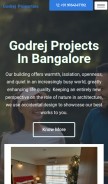 How godrejproperty.org looks like on a mobile device such as an iPhone.