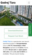 How godrejstiara.info looks like on a mobile device such as an iPhone.
