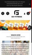 How gofitness.ch looks like on a mobile device such as an iPhone.