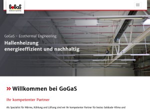 How gogas.com looks like on a tablet such as an iPad.