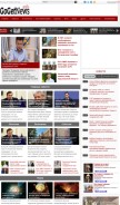 How gogetnews.info looks like on a mobile device such as an iPhone.