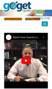 How gogetquality.com looks like on a mobile device such as an iPhone.