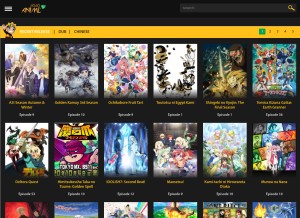 How gogoanime.best looks like on a tablet such as an iPad.