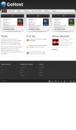How gohost.cz looks like on a mobile device such as an iPhone.