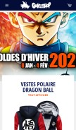 How goku-shop.fr looks like on a mobile device such as an iPhone.