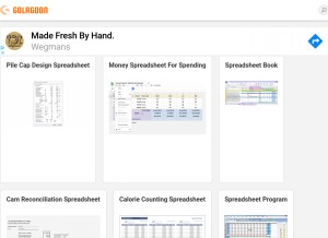 How golagoon.com looks like on a tablet such as an iPad.