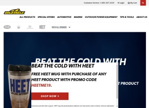 How goldeagle.com looks like on a tablet such as an iPad.