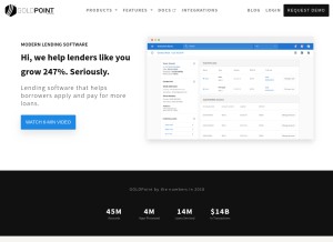 How goldpointsystems.com looks like on a tablet such as an iPad.