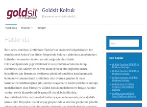 How goldsit.wordpress.com looks like on a tablet such as an iPad.