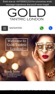 How goldtantriclondon.com looks like on a mobile device such as an iPhone.