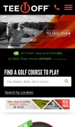 How golf18network.com looks like on a mobile device such as an iPhone.