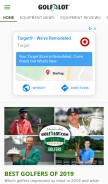 How golfalot.com looks like on a mobile device such as an iPhone.