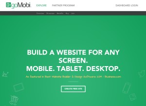How gomobi.info looks like on a tablet such as an iPad.