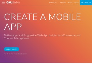 How goodbarber.app looks like on a tablet such as an iPad.