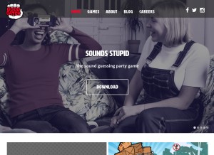 How goodcatchgames.com looks like on a tablet such as an iPad.