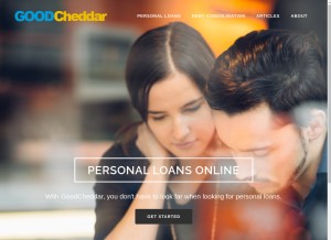 How goodcheddar.com looks like on a tablet such as an iPad.