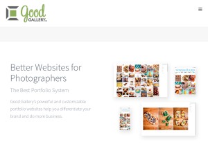 How goodgallery.com looks like on a tablet such as an iPad.