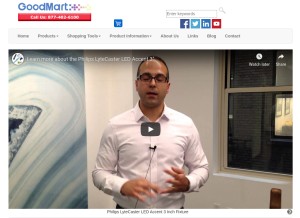 How goodmart.com looks like on a tablet such as an iPad.