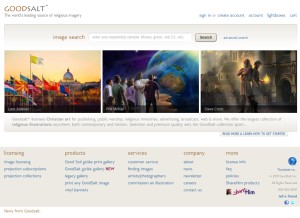 How goodsalt.com looks like on a tablet such as an iPad.