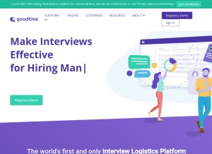 How goodtime.io looks like on a tablet such as an iPad.