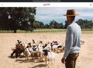 How goorin.com looks like on a tablet such as an iPad.