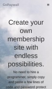 How gopaywall.com looks like on a mobile device such as an iPhone.