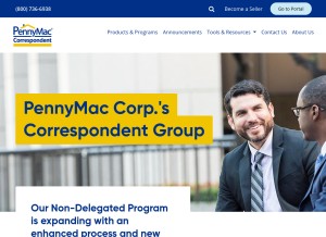 How gopennymac.com looks like on a tablet such as an iPad.