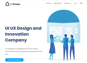 How goprotoz.com looks like on a tablet such as an iPad.