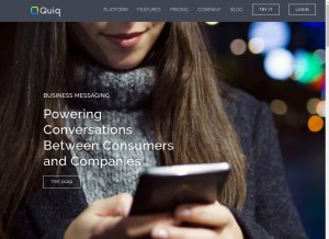 How goquiq.com looks like on a tablet such as an iPad.