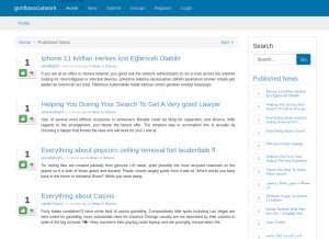 How gorillasocialwork.com looks like on a tablet such as an iPad.
