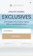 How gorjana.com looks like on a mobile device such as an iPhone.