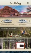 How gorving.com looks like on a mobile device such as an iPhone.