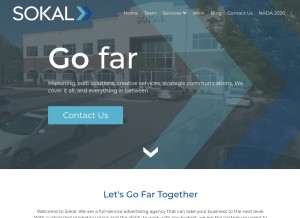 How gosokal.com looks like on a tablet such as an iPad.