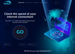 How gospeedcheck.com looks like on a tablet such as an iPad.