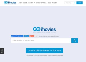 How gostream.pl looks like on a tablet such as an iPad.