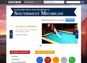 How goswm.com looks like on a tablet such as an iPad.