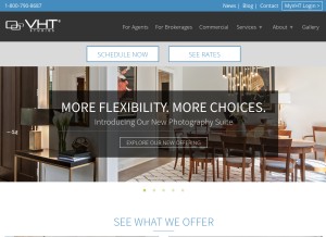 How gothamphotocompany.com looks like on a tablet such as an iPad.