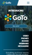 How goto.com looks like on a mobile device such as an iPhone.