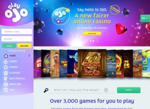 How gotoplayojo.com looks like on a tablet such as an iPad.