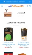 How gotpetsupplies.com looks like on a mobile device such as an iPhone.