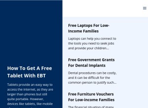 How gov-relations.com looks like on a tablet such as an iPad.