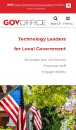 How govoffice2.com looks like on a mobile device such as an iPhone.