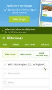 How govoyages.com looks like on a mobile device such as an iPhone.