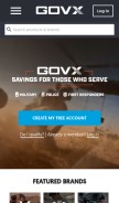 How govx.com looks like on a mobile device such as an iPhone.