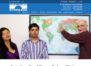 How gpss.com looks like on a tablet such as an iPad.