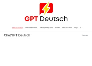 How gptdeutsch.de looks like on a tablet such as an iPad.