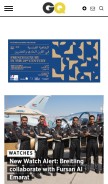How gqmiddleeast.com looks like on a mobile device such as an iPhone.